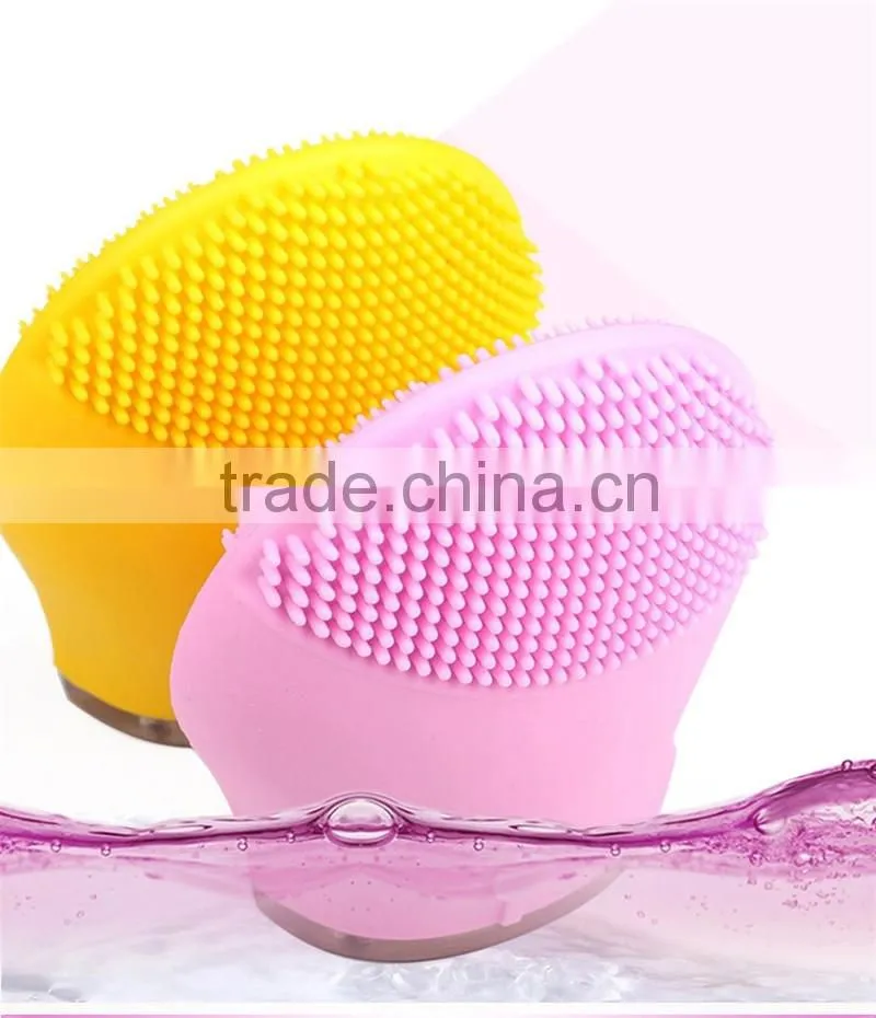Rechargeable Beauty Ultrasonic Electric 3D Facial Cleaning Cleaner Brush Massage Face Cleansing Brush