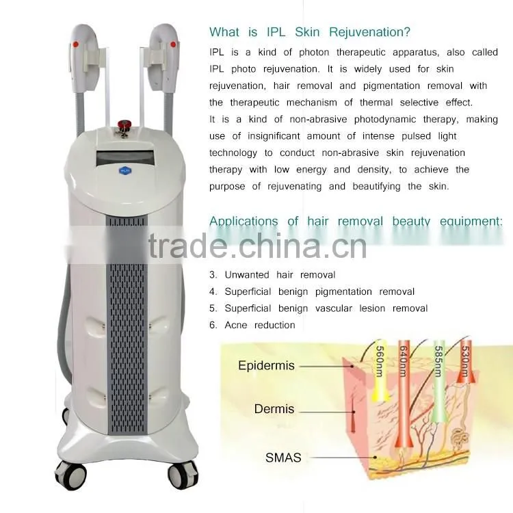 China beauty equipment ipl laser hair removal machine for sale