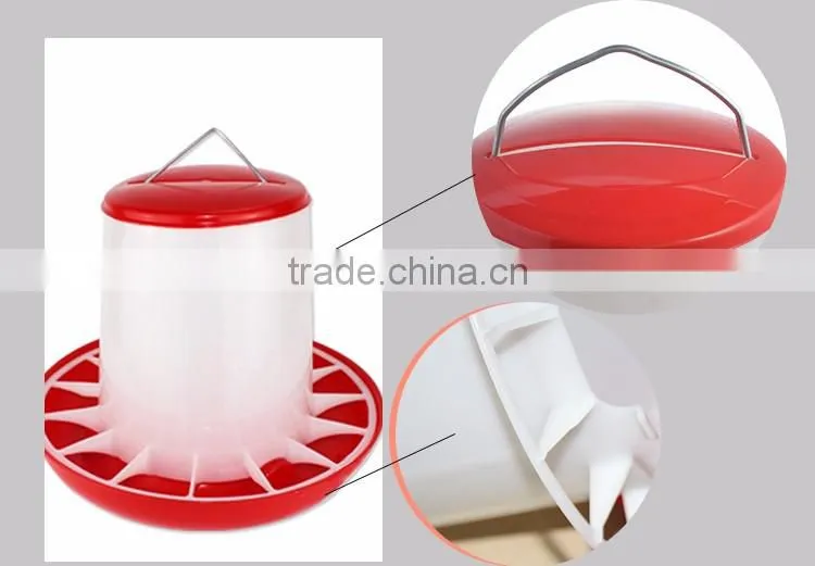 High Quality 5.5 kg Plastic Poultry Chicken Drinkers Feeders with Lip