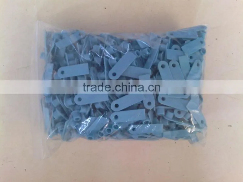 ear tag for sheep 50*16 mm PE blue plastic pin goat ear tag