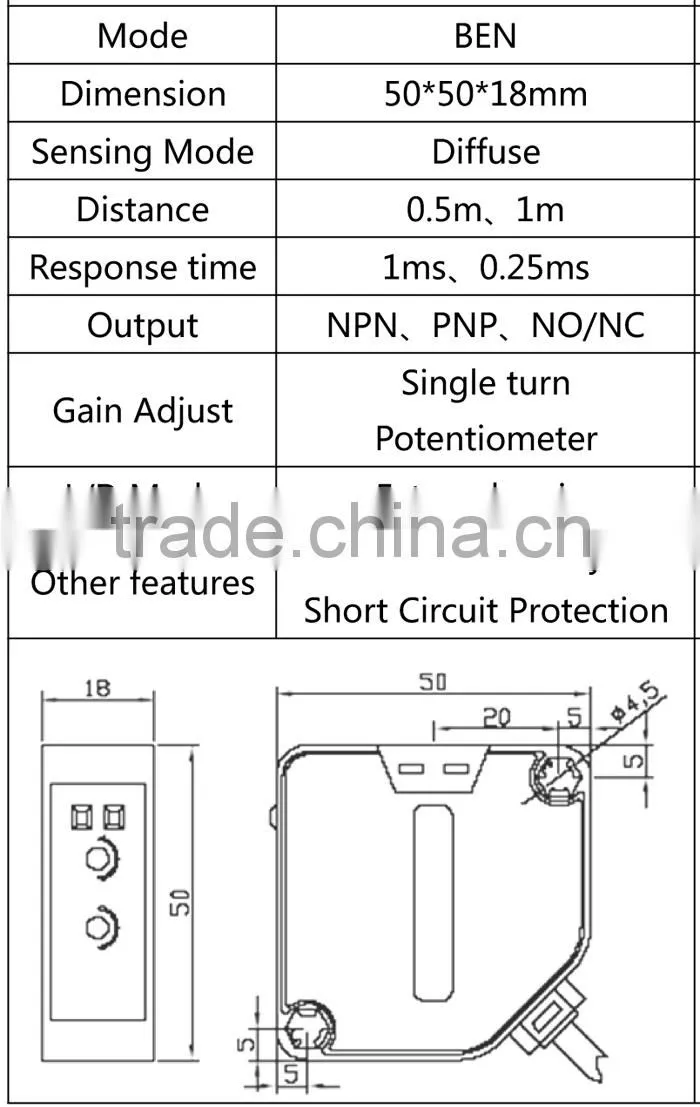 PHE02002 Omron infrared photocell