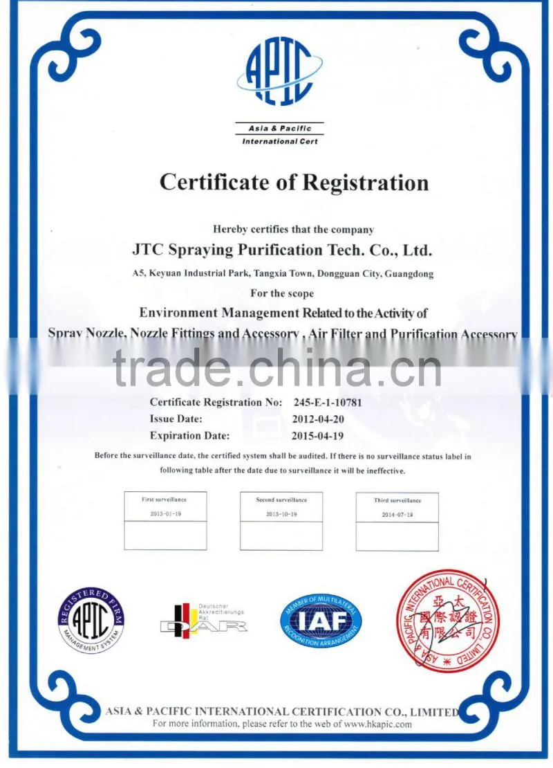 3003GH/GW Activated Carbon Chemical filter