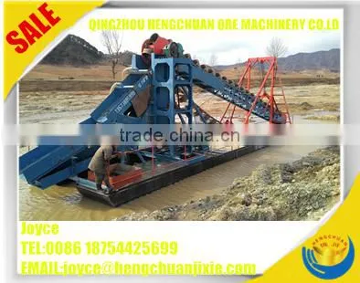 China Price Hot Selling Gold Dredger/Gold Mining Machine/Bucket Chain Gold Dredge
