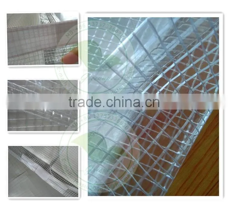 Clear sparse mesh PVC machine unique covers
