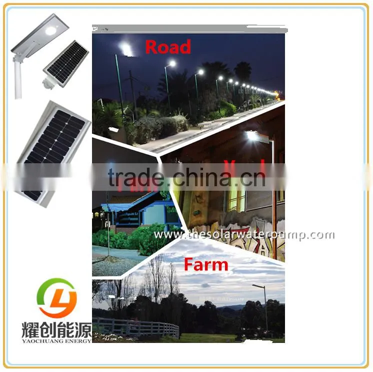Smart Cheap Solar Street Light With Pole all in one