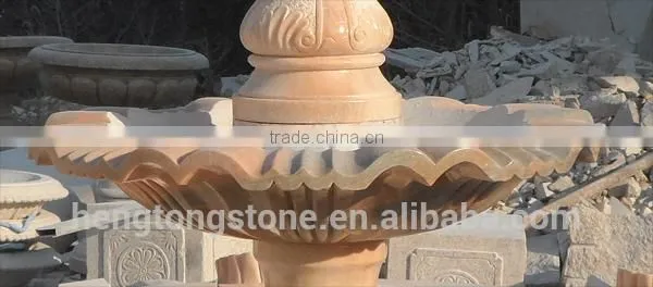 Marble Carved Simple Water Fountain