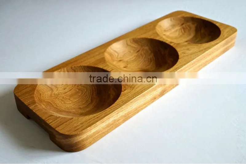 Wooden Serving Tray Oak Fruit Tray Dessert Plate