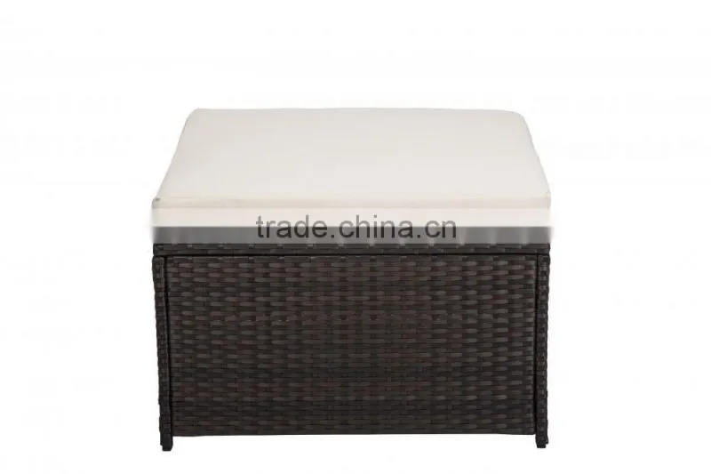 6 PCS Outdoor Patio Sofa Set Sectional Furniture PE Wicker Rattan Deck Couch