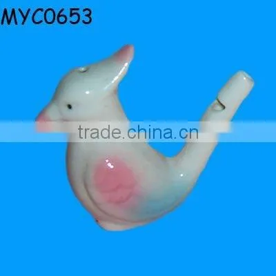 Wholesale Popular Ceramic charms design snake whistle