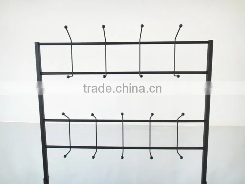 Metal Wood Entryway Bench Storage standing Hallway Umbrella Hat coat Shoe rack