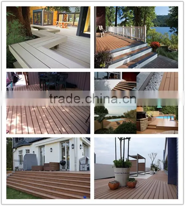 The factory wholesale wpc outdoor flooring surface with groove and woodgrain