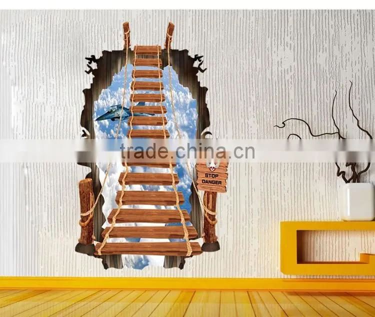 3D Creative Ladder Designs Fashion Wall Stickers Room Decor