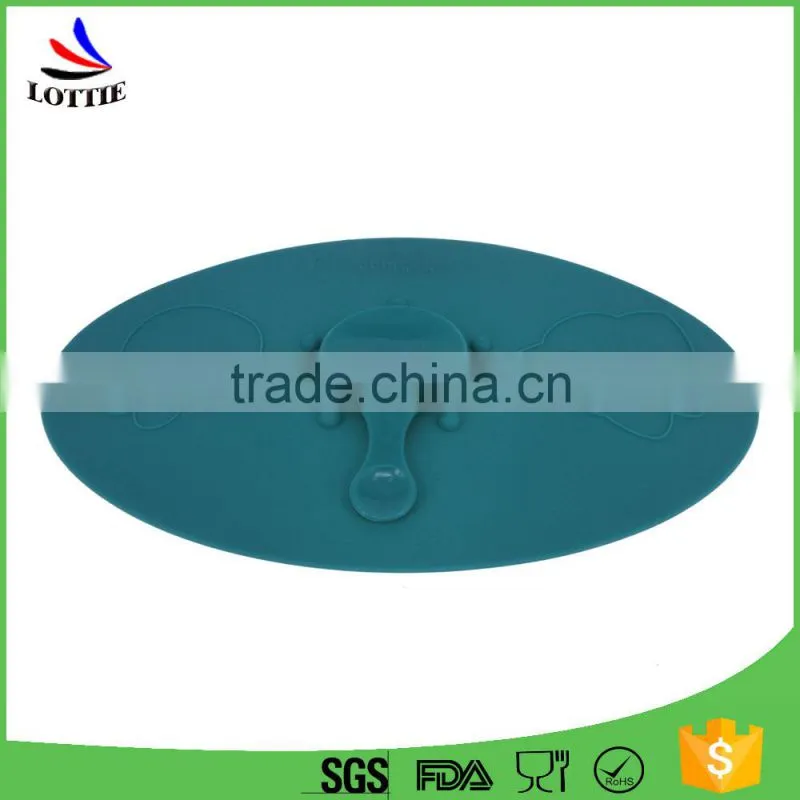 FDA&LFGB standard custom Universal non-toxic dust leakproof flexible cup silicone coffee cup lids