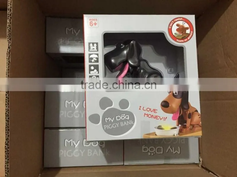 UCHOME Hot selling Toys Funny Dog Money Bank Electic Eating Coins Dogs Boxes Piggy Bank for sale