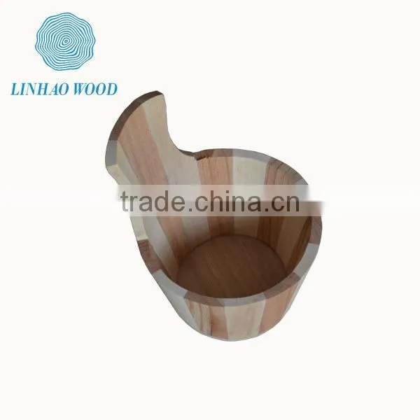 beautiful simple disign wooden flower pots,small wooden flower pot