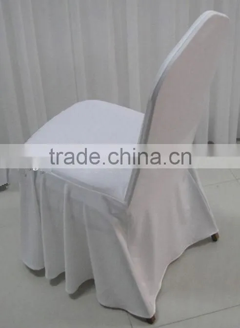 Swag Bottom Fitted Round Top White Spandex Banquet Chair Covers 50PCS A Lot Free Shipping