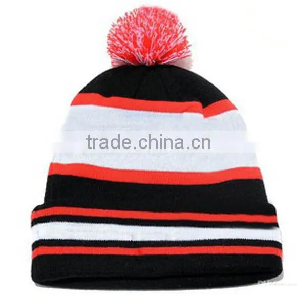 pattern custom free knitting knitted pom funny beanie hat