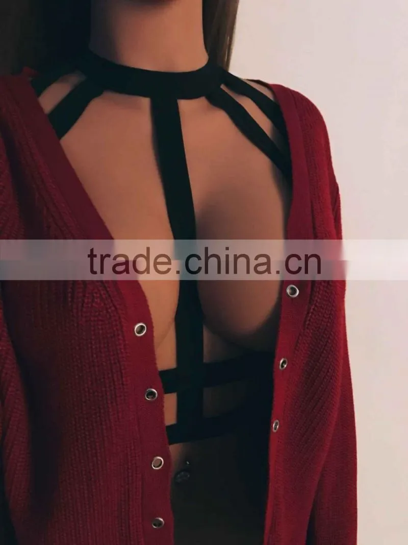 Wholesale Hot Selling Fashion Harness Bra Sexy Bandage Bra Strappy Bra