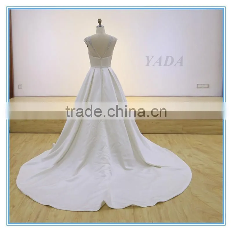 Elegant Screen Cloth Embroidery Satin Weddings Bridesmaid Dresses Maxi Dress