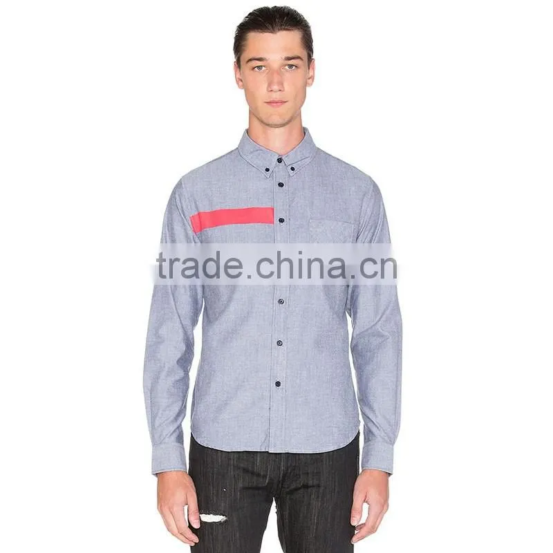 2016 Latest shirt designs for men new fashion mens shirts slim fit