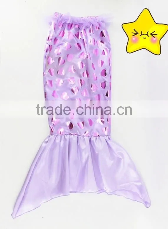 Mermaid Tails for Swimming purple fish scale mermaid swimsuits bathing suit with Monofin