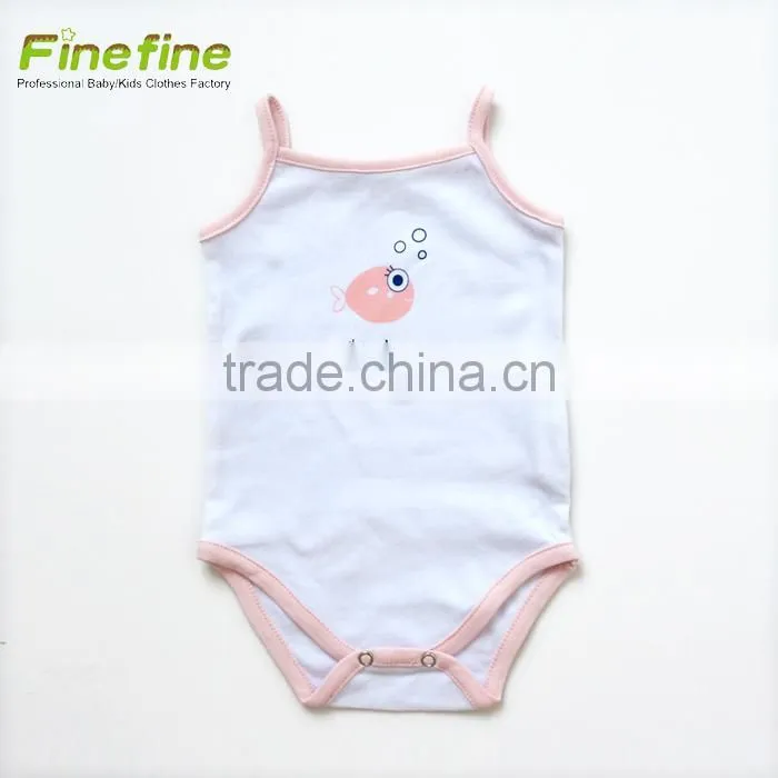 Design Smocked Baby Clothes Plain Cotton Baby Romper