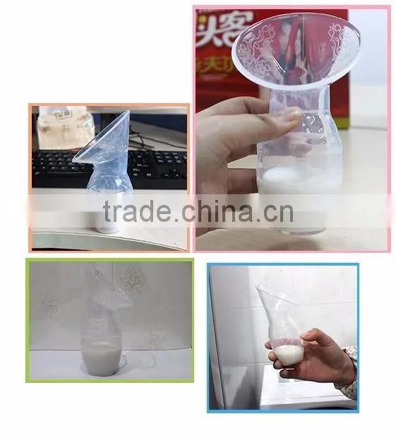 With lid Silicone breast milk pump Food Grade Silicone Breast Pump Simple Humalactor