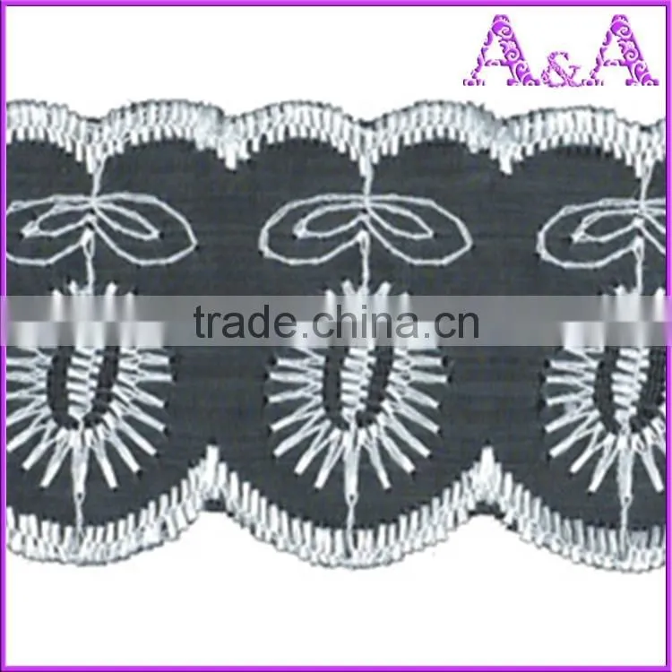 White organza lace for wedding dress