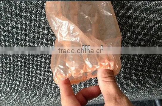 disposable orange plastic PE long veterinary glove