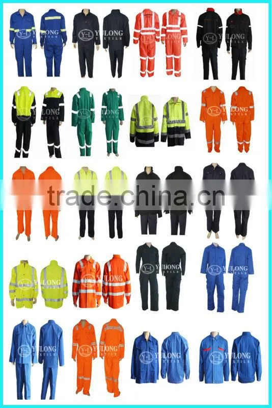 230gsm 200D waterproof cotton polyester woven high visibility orange fabric