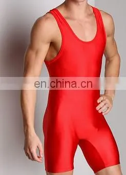 Men's OEM Custom Sportswear Cheap Sublimated Wrestling Singlets