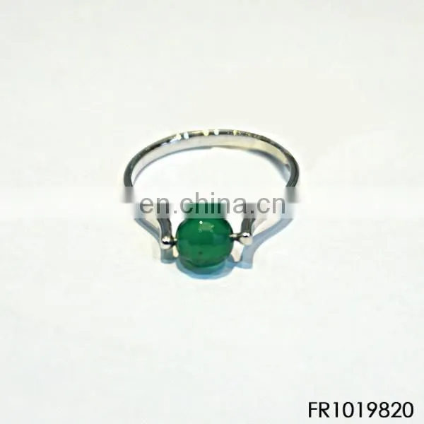 colorful crystal latest gunmetal adjustable finger ring designs