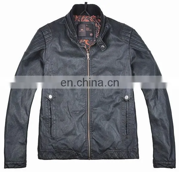 2015 top new design high quality PU leather jacket