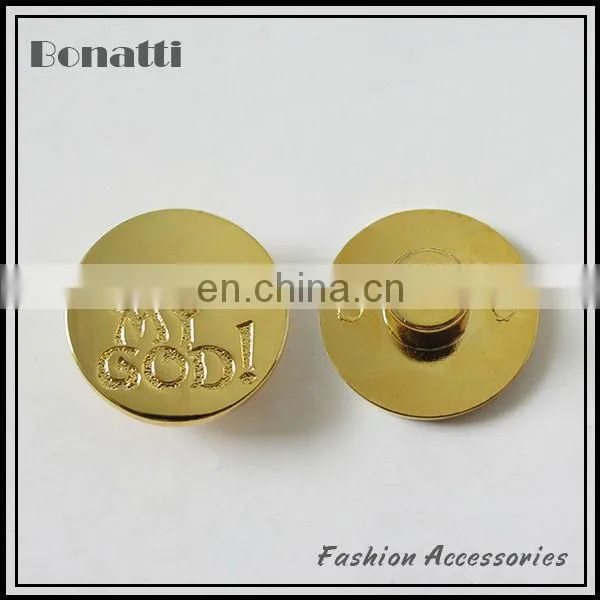 metal jeans button with custom logo