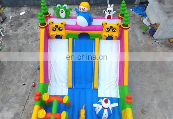 PororoThemed Amusing Kids inflatable outdoor playground rentals on sale