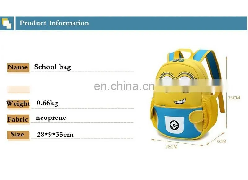 New Designs cartoon school backpack for kids