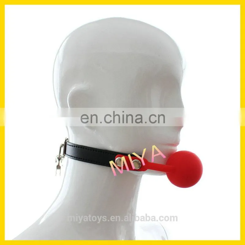 Fantasy sex toy Locking solid silicone rubber ball Gags, sex toys in dubai vagina