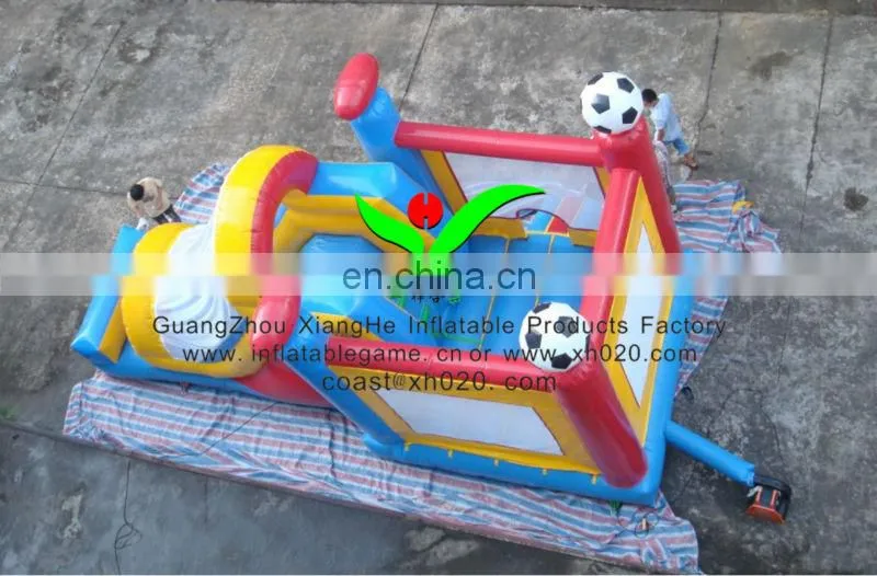 Hot sale commercial grade PVC Tarpaulin brand new CO150 inflatable soccer bouncer combo