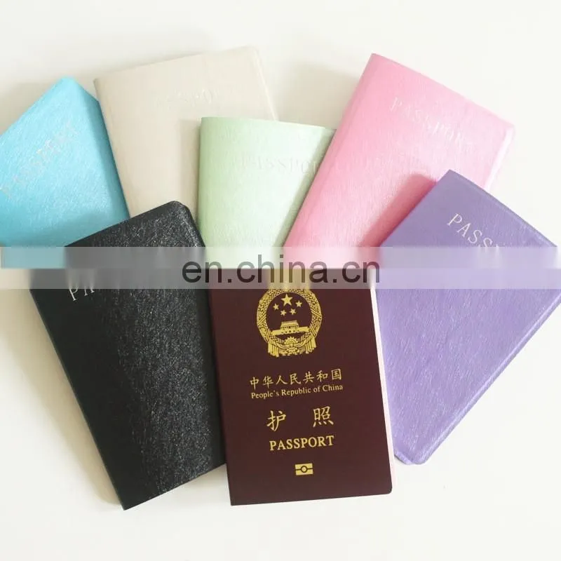Wholesale Full color print Cheap PVC Passport Holder for Promotion