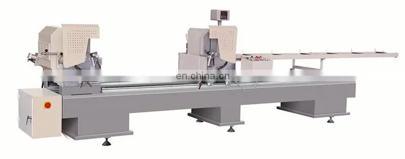 PVC and aluminum profile double head mitre saw