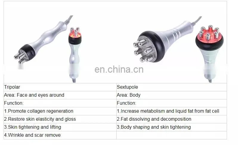 2 In 1 RF Biopolar Skin Tightening Beauty Machine for Skin Lifting Wrinkle Removal Anti-aging Device