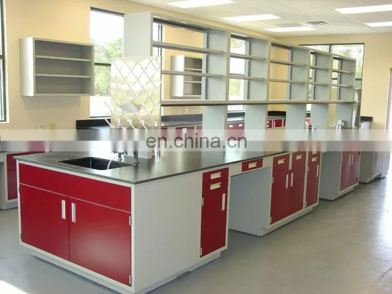 CE ISO14001 Wood-Steel Laboratory Bench Table laboratory workbench laboratory electronic workbench