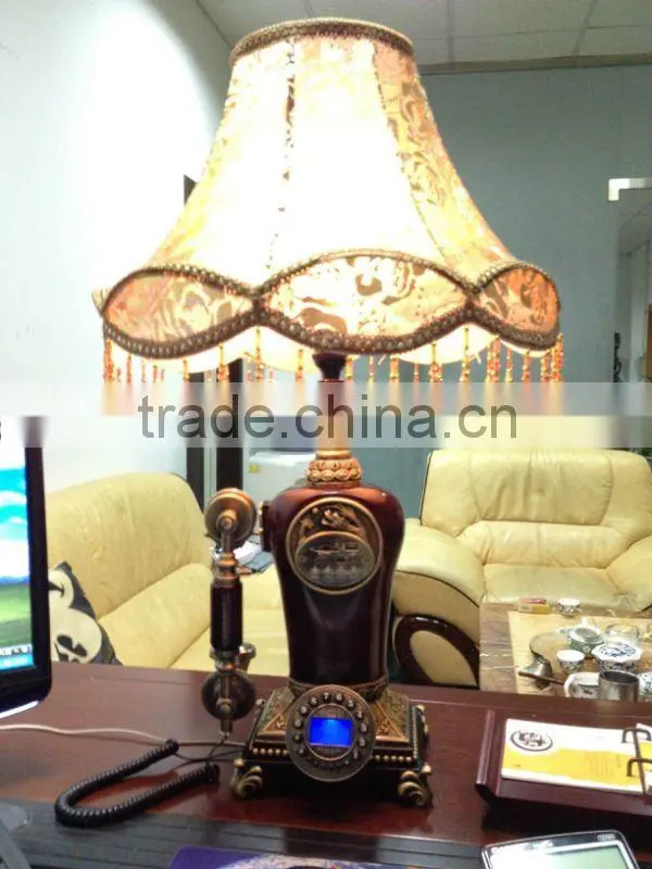 Antique lamp telephone