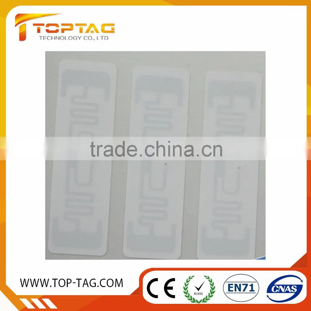 UHF Aluminum etched rfid wet inlay