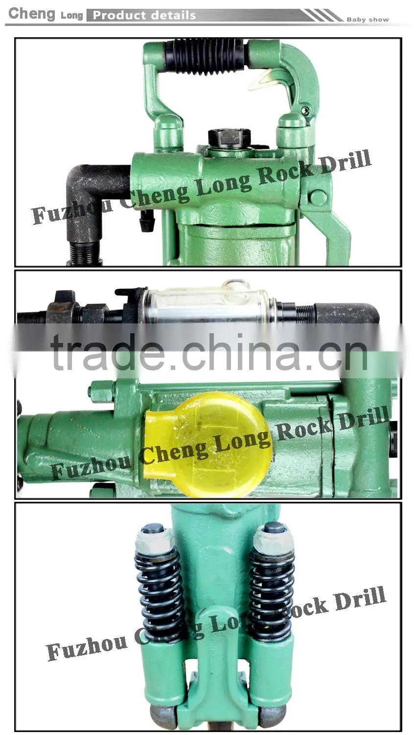 Pneumatic Tools YT28 pneumatic air leg rock drill with air compressor