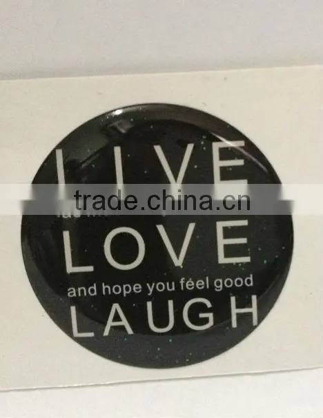 Custom printing strong self adhesive epoxy resin dome epoxy stickers