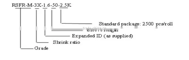 Flame retardant raychem heat Shrink marker sleeve For Harness indentification #SB-RSFR-M