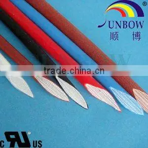 UL and RoHS Flexible Fiberglass Sleeving coated Silicone