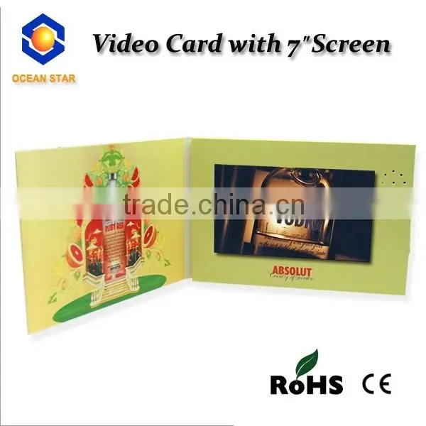 promotional video business card 4.3inch video wedding card