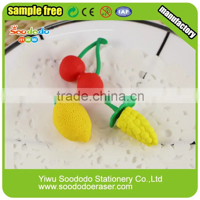fruit shaped eraser wholesale stationery